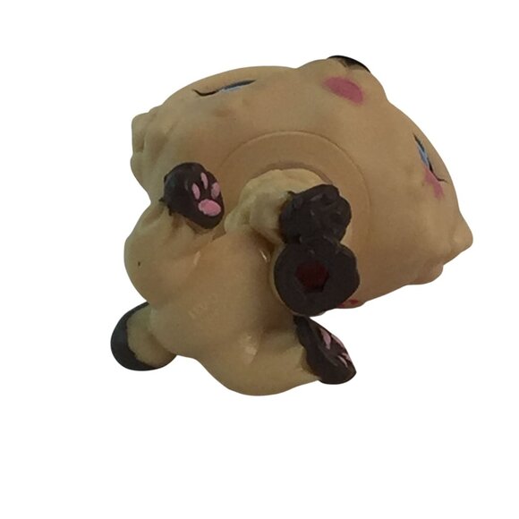 Littlest Pet Shop LPS #1208 Chow Chow Puppy Dog Blue Dot Eyes Flower Cheek - Picture 5 of 7